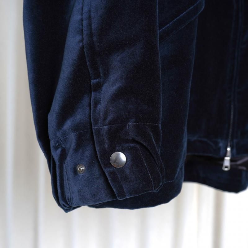 25A/W MAATEESONS ޡƥɥ󥺡 VELVET STAND JACKET / NAVY
