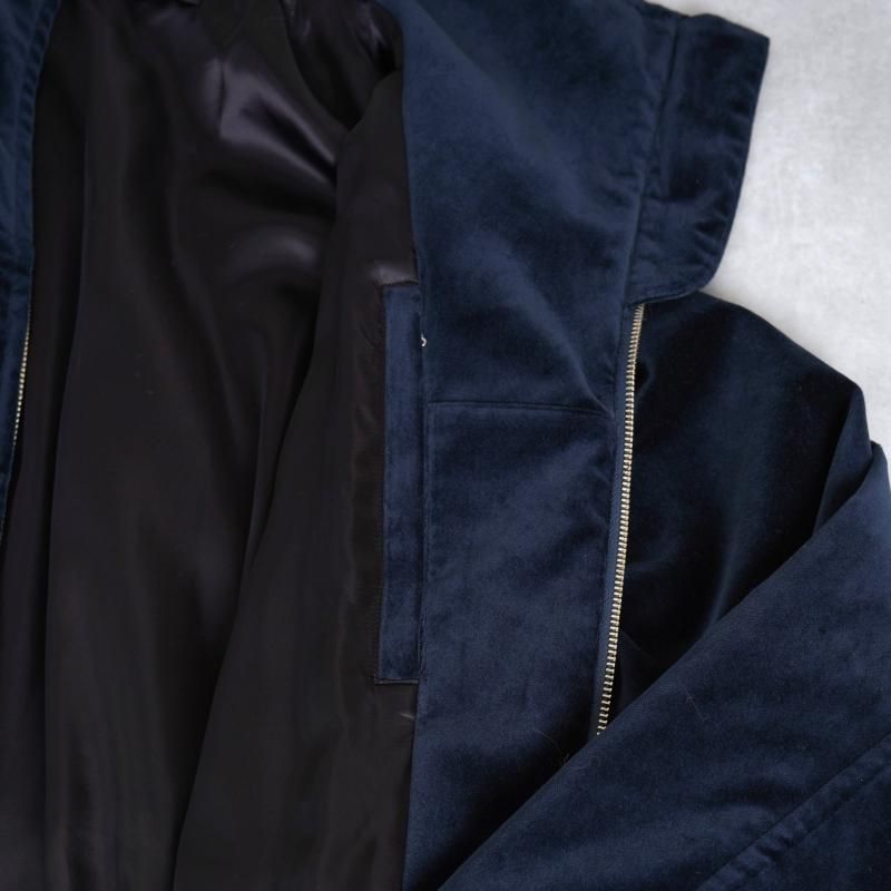 25A/W MAATEESONS ޡƥɥ󥺡 VELVET STAND JACKET / NAVY

