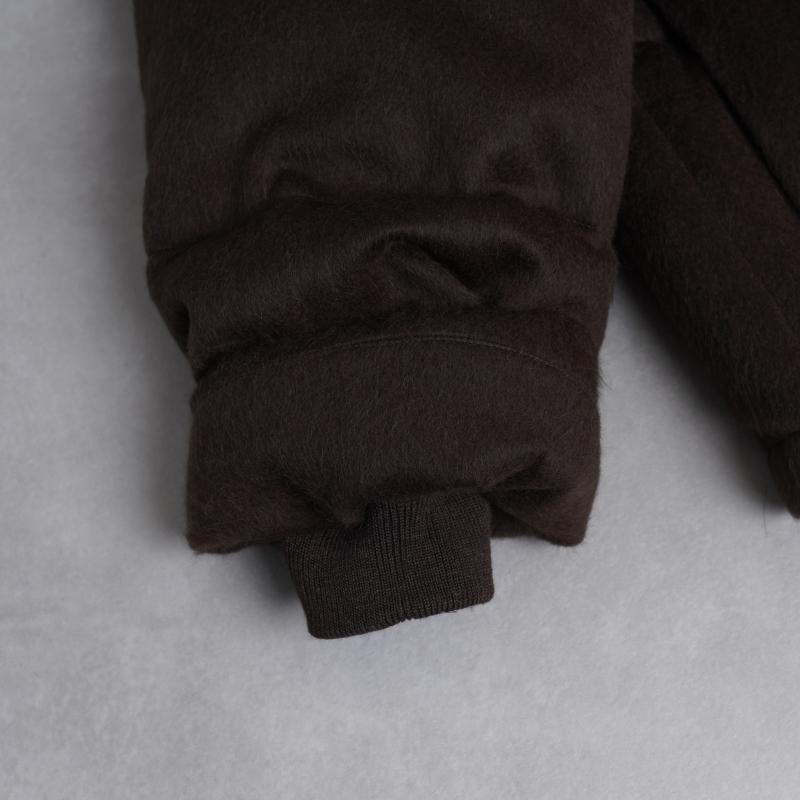 25A/WۡAURALEE ꡼ BABY CAMEL FLANNEL DOWN BLOUSON / DARK BROWN