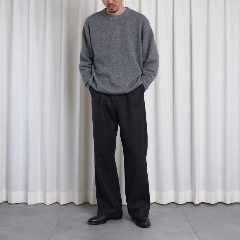 AURALEE セットアップ　LIGHT MELTON 25A/W】 【AURALEE オーラリー】 LIGHT MELTON ONE-TUCK SLACKS / DARK