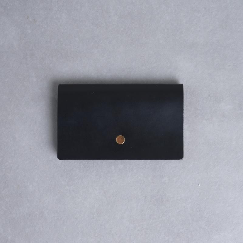 【25A/W Restock】【forme フォルメ】 Card Case -ILCEA Box calf- / Black