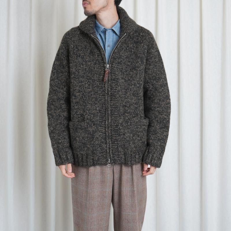 25A/WۡSlopeslow ץ YAK/LAMB MULTI PLY HAND KNITTING COWICHAN SWEATER / CAMO