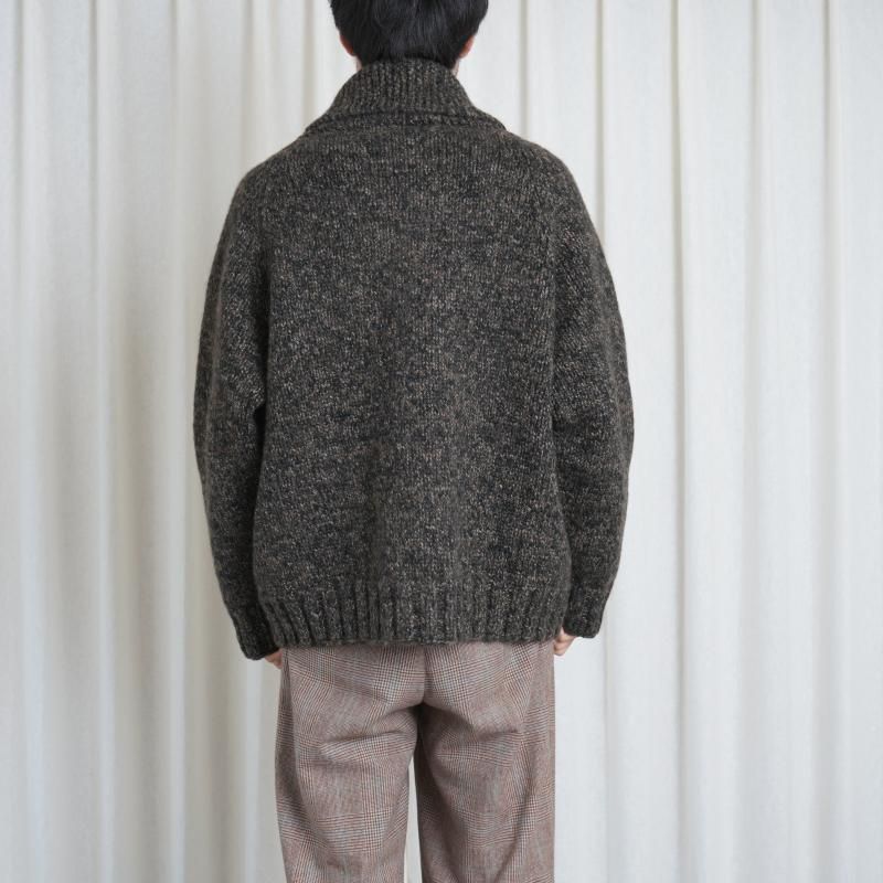 25A/WۡSlopeslow ץ YAK/LAMB MULTI PLY HAND KNITTING COWICHAN SWEATER / CAMO