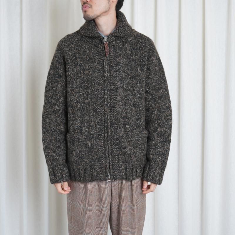 25A/WۡSlopeslow ץ YAK/LAMB MULTI PLY HAND KNITTING COWICHAN SWEATER / CAMO