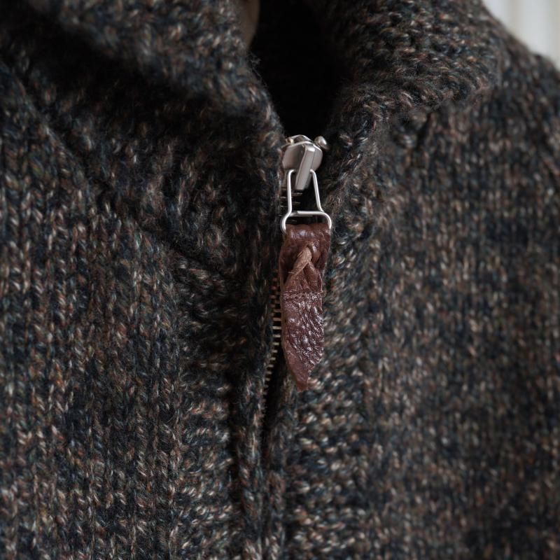 25A/WۡSlopeslow ץ YAK/LAMB MULTI PLY HAND KNITTING COWICHAN SWEATER / CAMO