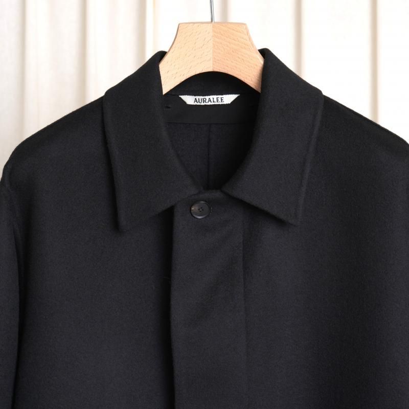 25A/WۡAURALEE ꡼ CASHMERE MELTON HAND SEWN BLOUSON / BLACK