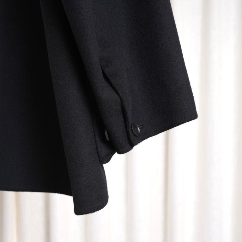 25A/WۡAURALEE ꡼ CASHMERE MELTON HAND SEWN BLOUSON / BLACK