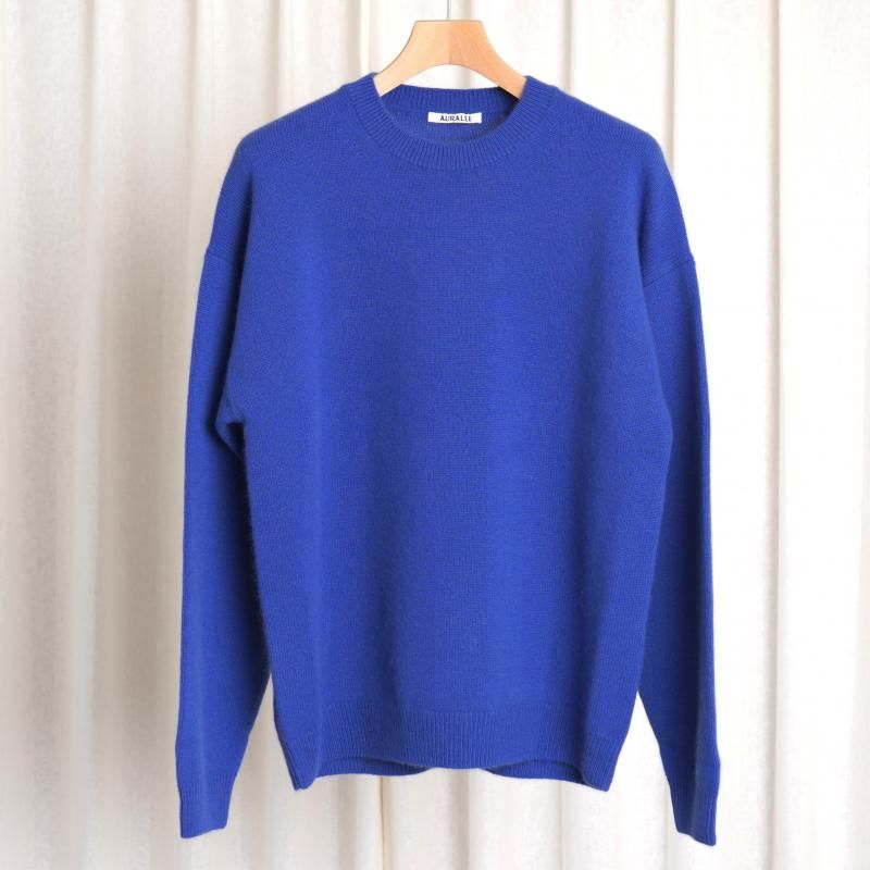 25A/WۡAURALEE ꡼ BABY CASHMERE KNIT P/O / ROYAL BLUE