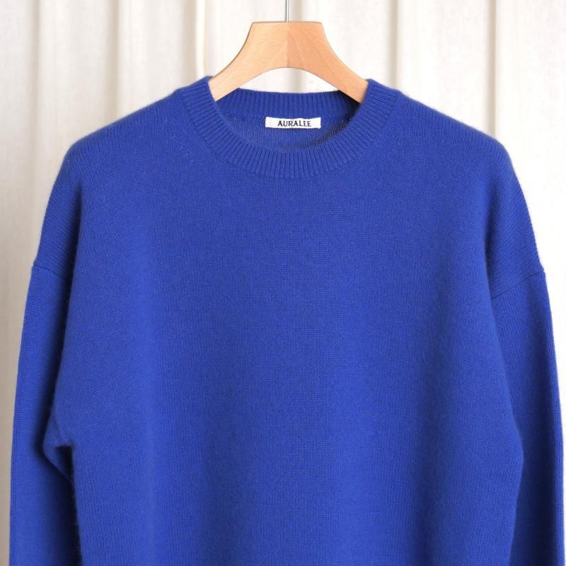 25A/WۡAURALEE ꡼ BABY CASHMERE KNIT P/O / ROYAL BLUE