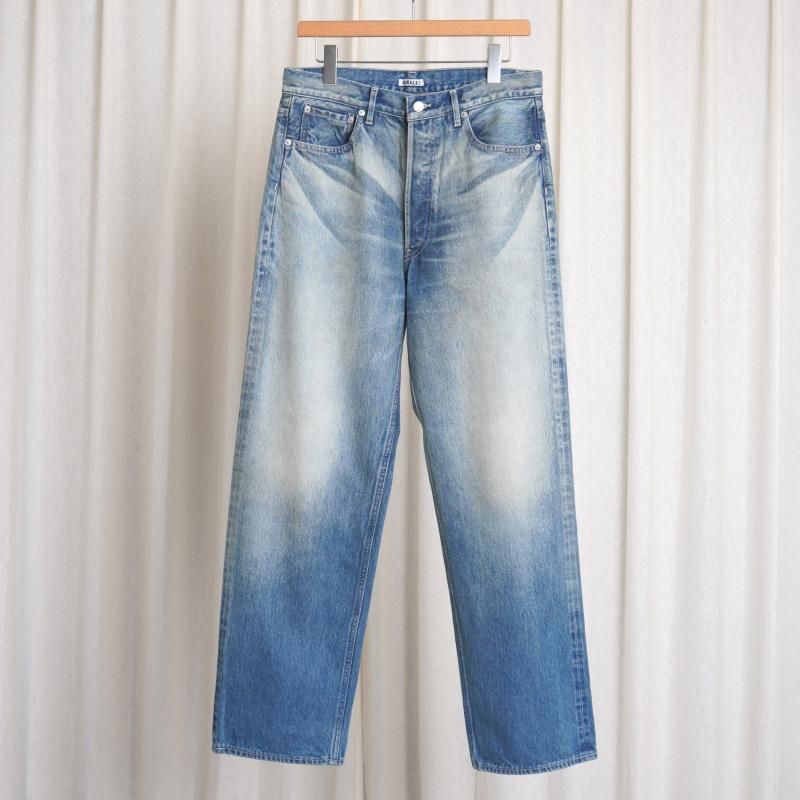 パンツ AURALEE SELVEDGE FADED HEAVY DENIM WIDE 25A/W】 【AURALEE オーラリー】 SELVEDGE FADED HEAVY DENIM WIDE