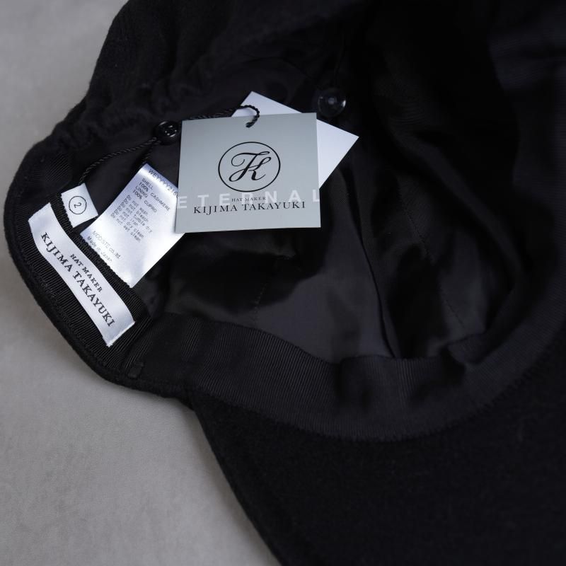11.21 Re stockۡKIJIMA TAKAYUKI ޥ業 PURE CASHMERE 6PANEL CAP / BLACK