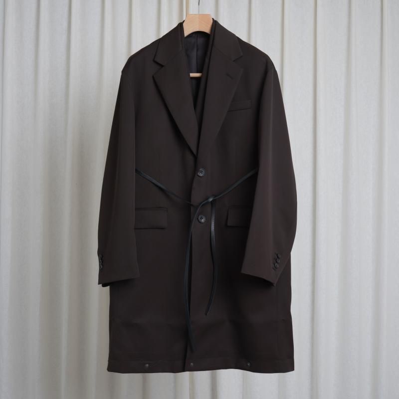 【12/13(土)12:00発売開始】【26S/S】【ssstein シュタイン】 OVERSIZED LAYERED COMBINATION JACKET / DARK BROWN