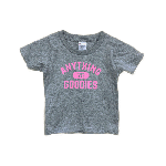 ANYTHING GOODIES<br>″ ANYTHING 70 COLLEGE ″(KIDS用) <br>GRAY / PINK<img class='new_mark_img2' src='https://img.shop-pro.jp/img/new/icons6.gif' style='border:none;display:inline;margin:0px;padding:0px;width:auto;' />