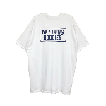 ANYTHING GOODIES<br>″ ANYTHING GOODIES ″ BOX LOGO TEE<br>WHITE / NAVY<img class='new_mark_img2' src='https://img.shop-pro.jp/img/new/icons6.gif' style='border:none;display:inline;margin:0px;padding:0px;width:auto;' />
