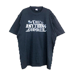 ANYTHING GOODIES<br> ″ Tropic TEE″ <br> (FRONT PRINT)<BR>CHARCOAL BLACK / WHITE<img class='new_mark_img2' src='https://img.shop-pro.jp/img/new/icons6.gif' style='border:none;display:inline;margin:0px;padding:0px;width:auto;' />