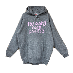 ANYTHING GOODIES <br>″ ISLAND AND CACTUS HOODIE 10oz″ <br>(GRAY ×  PASTEL PINK) <img class='new_mark_img2' src='https://img.shop-pro.jp/img/new/icons6.gif' style='border:none;display:inline;margin:0px;padding:0px;width:auto;' />