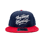 ANYTHING GOODIES <br>″ K.K SCRIPT CAP ″ <br>(NAVYREDWHITE)<img class='new_mark_img2' src='https://img.shop-pro.jp/img/new/icons6.gif' style='border:none;display:inline;margin:0px;padding:0px;width:auto;' />