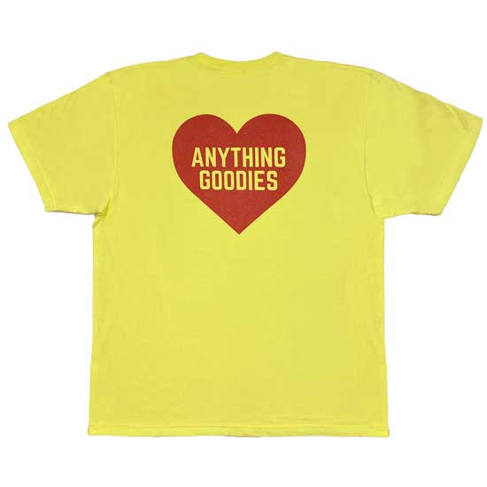 ANYTHING GOODIES ″ ANYTHING HEART TEE ″ (YELLOW × RED) - TASTEE OUTFITTERS