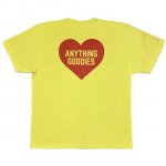 ANYTHING GOODIES <br>″ ANYTHING HEART TEE ″ <br>(YELLOW × RED) 