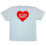 ANYTHING GOODIES <br>″ ANYTHING HEART TEE ″ <br>(LIGHT BLUE × RED) 