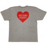 ANYTHING GOODIES <br>″ ANYTHING HEART TEE ″ <br>(GRAY  × RED) 