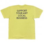ANYTHING GOODIES <br>″ SUPPORT YOUR ANY LOCAL BUSINESS TEE ″ <br>(YELLOW  × NAVY) 
