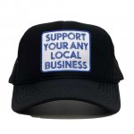 ANYTHING GOODIES <br>″ SUPPORT YOUR ANY LOCAL BUSINESS CAP ″ <br>(BLACK) <img class='new_mark_img2' src='https://img.shop-pro.jp/img/new/icons6.gif' style='border:none;display:inline;margin:0px;padding:0px;width:auto;' />