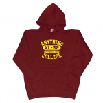 ANYTHING GOODIES <br>″ ANYTHING COLLEGE HOODIE PULL OVER ″ <br>(BURGUNDY × YELLOW) <img class='new_mark_img2' src='https://img.shop-pro.jp/img/new/icons6.gif' style='border:none;display:inline;margin:0px;padding:0px;width:auto;' />
