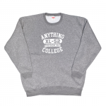 ANYTHING GOODIES <br>″ ANYTHING COLLEGE SWEAT ″ <br>(GRAY × WHITE) <img class='new_mark_img2' src='https://img.shop-pro.jp/img/new/icons6.gif' style='border:none;display:inline;margin:0px;padding:0px;width:auto;' />