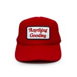 ANYTHING GOODIES <br>″ NEW LOGO CAP ″ <br>(RED) <img class='new_mark_img2' src='https://img.shop-pro.jp/img/new/icons6.gif' style='border:none;display:inline;margin:0px;padding:0px;width:auto;' />