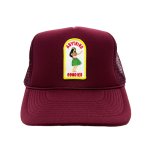 ANYTHING GOODIES <br>″ HULA GIRL CAP ″ <br>(MAROON) <img class='new_mark_img2' src='https://img.shop-pro.jp/img/new/icons6.gif' style='border:none;display:inline;margin:0px;padding:0px;width:auto;' />