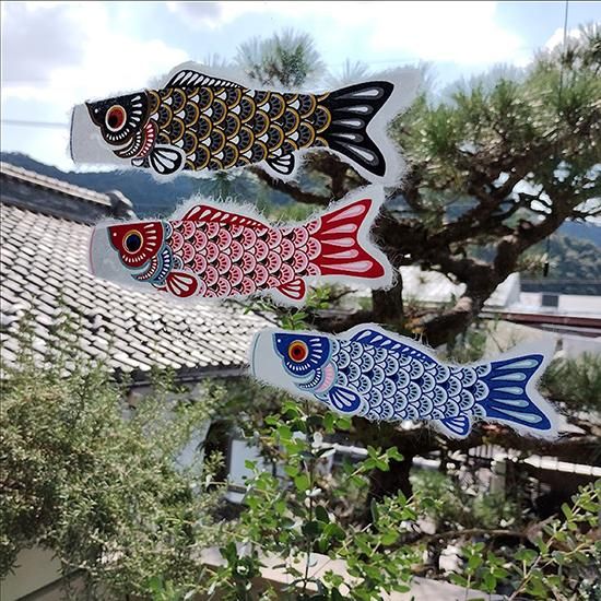 KOINOBORI(こいのぼり) - 「カミノシゴト」美濃手すき和紙を素材