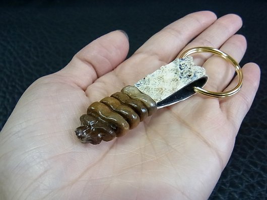 ☆即納☆ガラガラヘビ 尻尾のキーリング - 頭骨・骨格標本・剥製販売