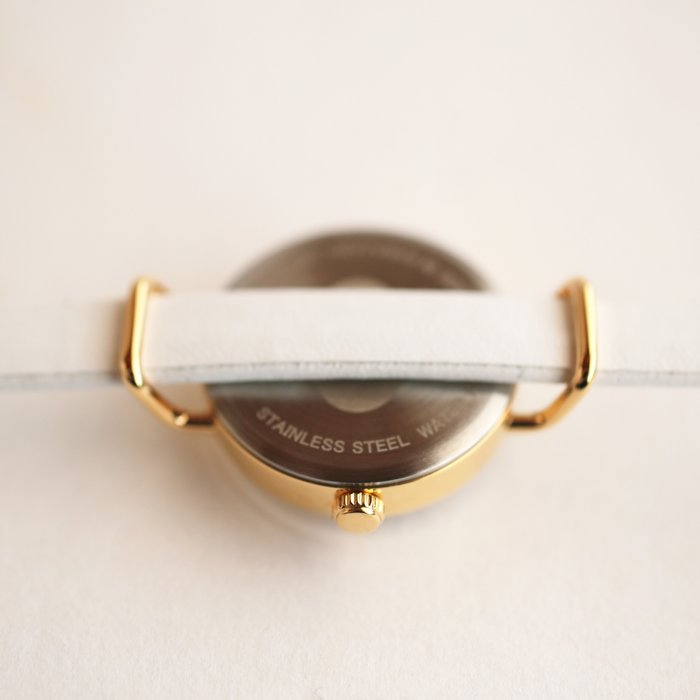 螺鈿　赤漆に七宝紋（白貝） レディース腕時計 ｜ 日本の美を楽しむシンプルな手作り腕時計【はなもっこ】
