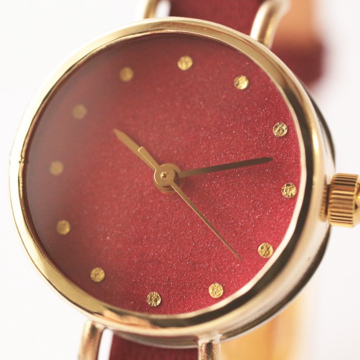 15_09 iroha 辰砂 真鍮シンプルケース - シーブレーン ‐ ハンドメイドの腕時計・置時計