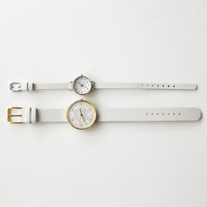 No.42 オフホワイト/撥水革 手作りの腕時計用革ベルト｜シーブレーンの