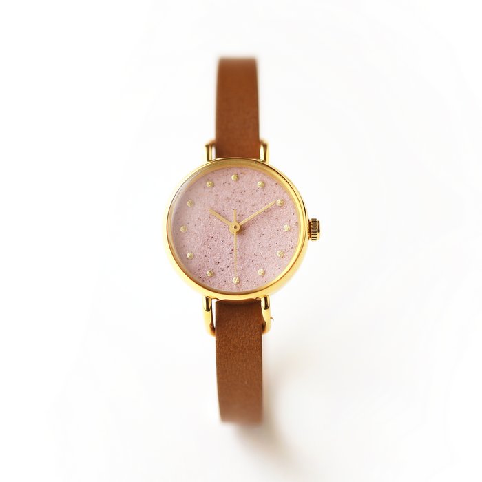 桜鼠 こないろ レディース腕時計 ｜ 日本の美を楽しむシンプルな手作り腕時計【はなもっこ】
