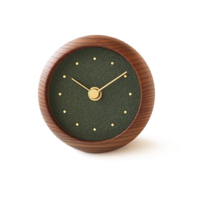 はなもっこ置時計-木と岩絵具のシンプルな置き時計｜ハンドメイド時計