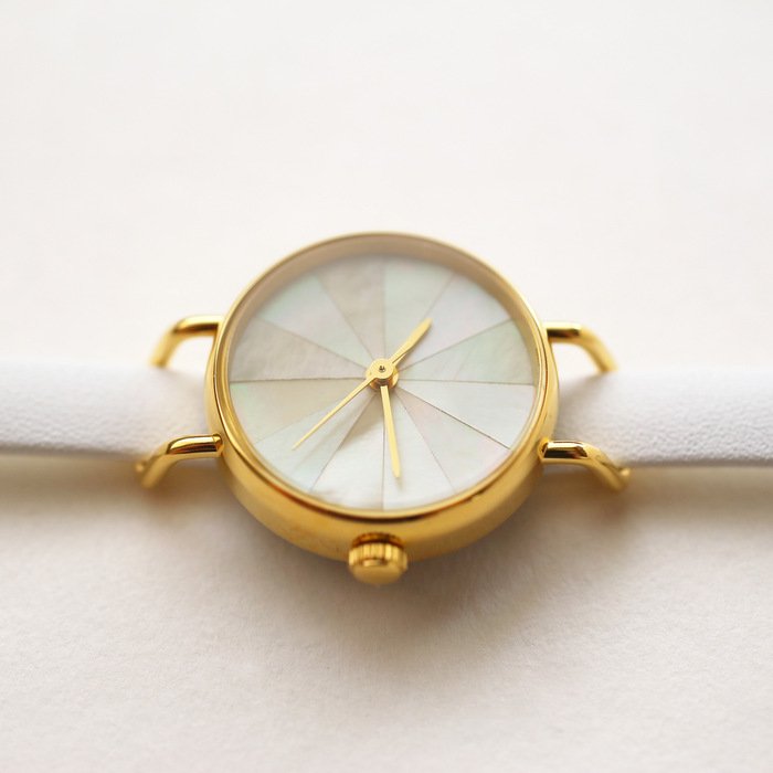 白蝶貝 ゴールド・レディース 腕時計 ｜ 日本の美を楽しむシンプルな