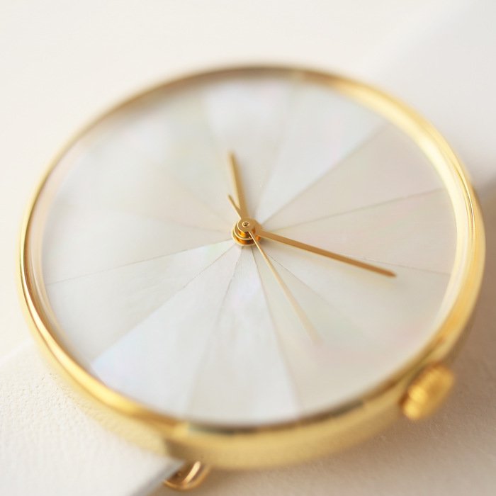 ミキモトインターナショナル　ペア　腕時計　14金プレート　白蝶貝文字盤