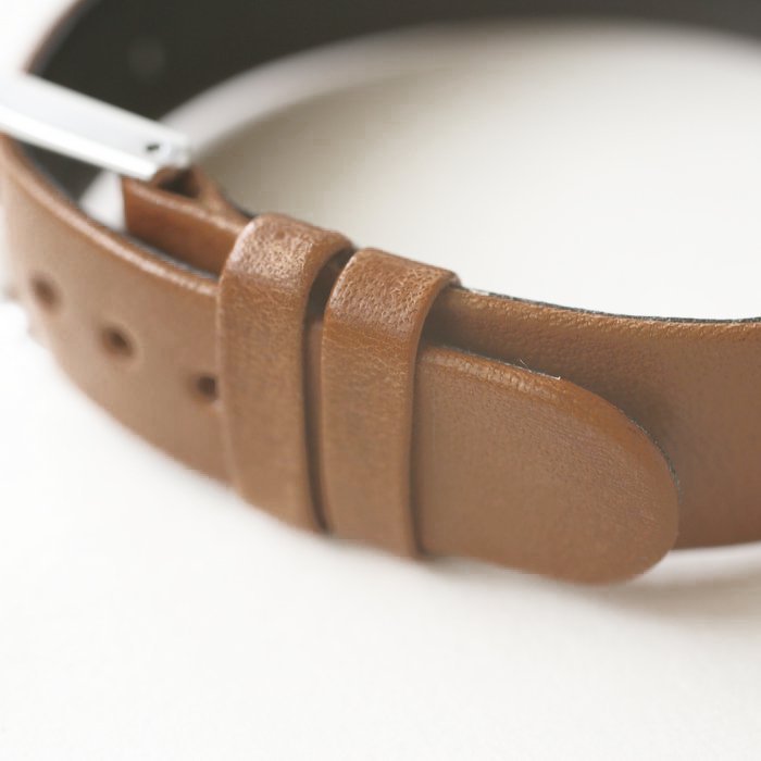 No.H4 キャメル 革ベルト縁返し仕様（15mm幅） | シーブレーン腕時計用革ベルト