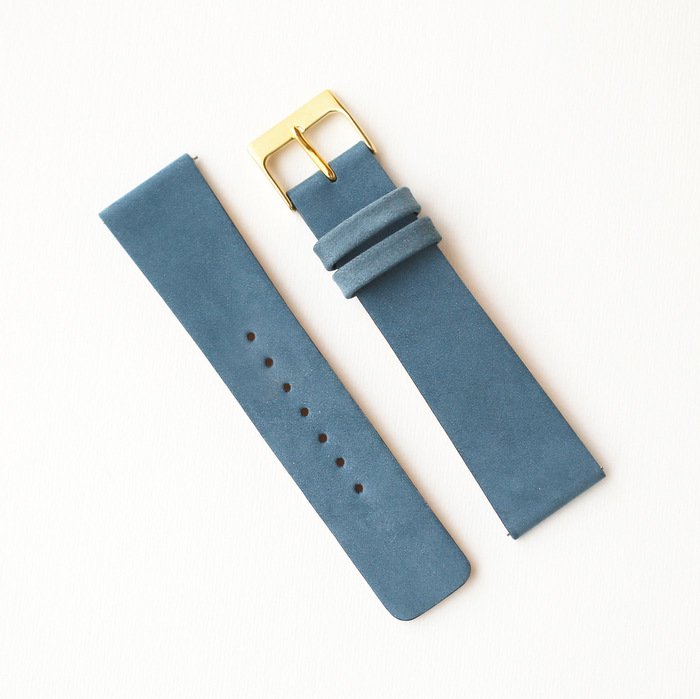 No.N10 オールドブルー　スクエアタイプ専用革ベルト | シーブレーン腕時計用革ベルト