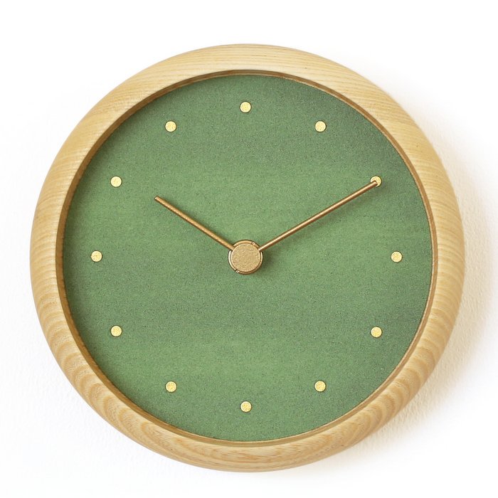 掛時計 緑瑪瑙 はなもっこ｜ ハンドメイド時計のシーブレーン【公式】