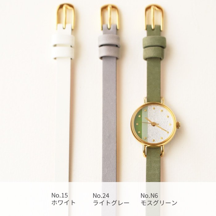 卯の花 かさねシリーズ レディース腕時計 ｜ 日本の美を楽しむシンプルな手作り腕時計【はなもっこ】