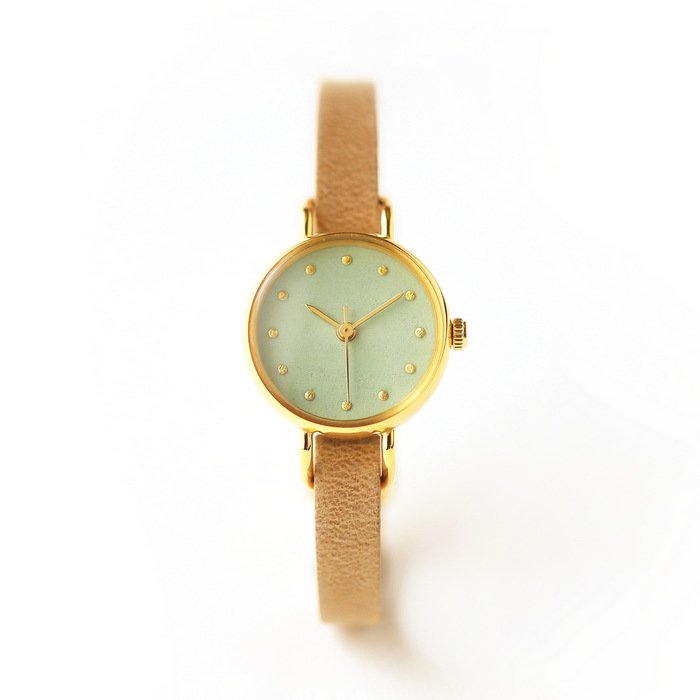 緑瑪瑙 こないろ レディース 腕時計 ｜ 日本の美を楽しむシンプルな手作り腕時計【はなもっこ】