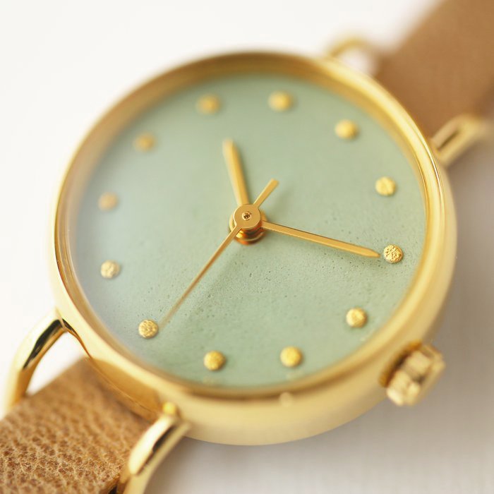 緑瑪瑙 こないろ レディース 腕時計 ｜ 日本の美を楽しむシンプルな手作り腕時計【はなもっこ】