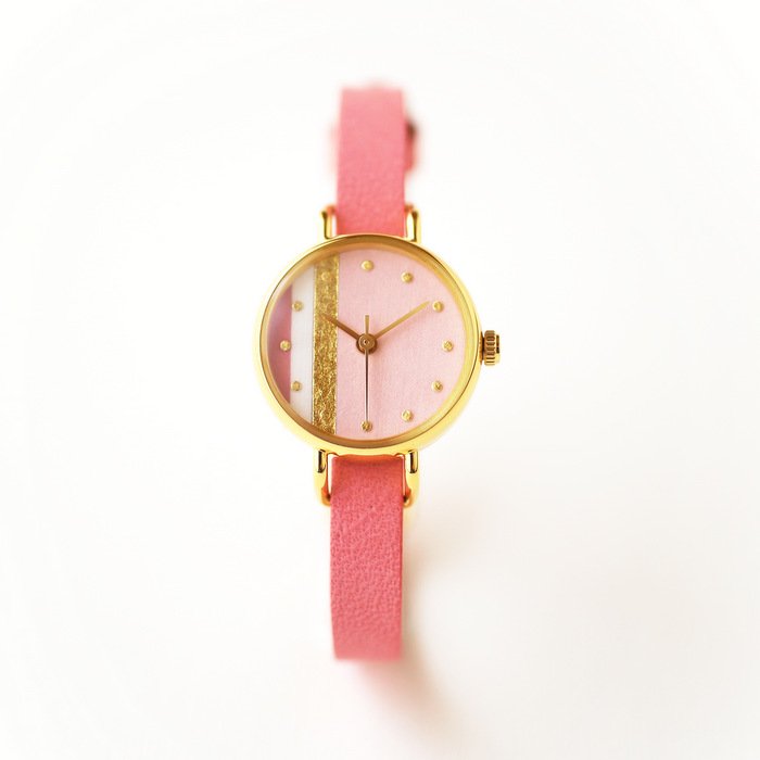 桜 かさねシリーズ レディース腕時計 ｜ 日本の美を楽しむシンプルな手作り腕時計【はなもっこ】