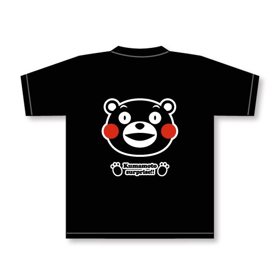 くまモンのTシャツ（ブラック・笑顔） - くまモングッズストア