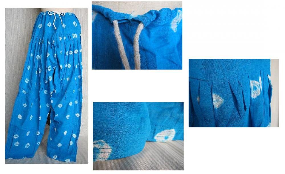 シルク（混合）絞り染めインド衣装セット/民族衣装・パンジャビドレス 