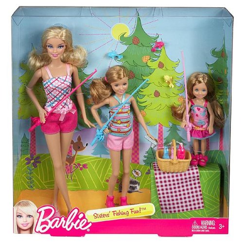 Barbie Sisters' Fishing Fun! Set of 3 (Barbie, Stacie, Chelsea) -  バービー人形の通販・販売なら【ピーチェリノ】